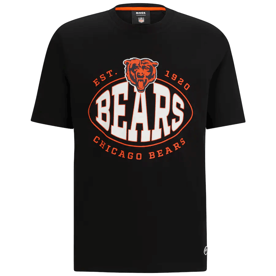 Men's Chicago Bears Black BOSS X Trap T-Shirt Men's Chicago Bears Black BOSS X Trap T-Shirt